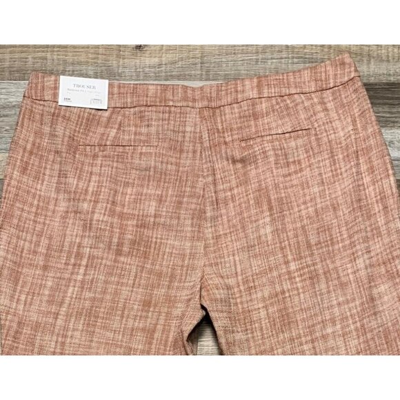 Cj Banks Womens Relaxed Fit High-Rise Trousers Rusty Plaid Pleated Size 24W NEW - Picture 4 of 16